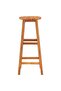 Bar Stool | Set of 6 | Solid acacia wood | Standard | Footrest - 2