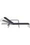 Garden Sun Lounger with Cushion Poly Rattan Grey - 5