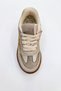 Girl's Glittery Star Detailed Lace-Up Casual Sports Shoes Beige Brown - 3
