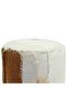 Bar Stool Goatskin Leather and Solid Teak Wood - 7