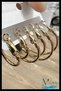 3 Size Hoop Earring Set |   Stainless Steel |   16-25-35 mm Inner Diameter |   Women's Steel Earrings - 4