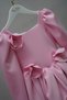 Girl's April 23 Special Series Pink Floral Detailed Long Sleeve Stylish Dress - 7