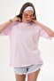 Women's Back Print Detailed Crew Neck Oversized T-Shirt 260337 - 4