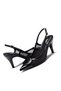 Women's High Heels Buckled Pointed Toe Open Back Mesh Evening Dress Shoes 17235 - 3