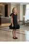 Girl's Special Series Black Bow Detailed Ruffle Dress Special Occasion and Event Dress
