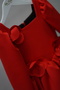 Girl's Special Series Red Floral Detailed Long Sleeve Stylish Dress - 4