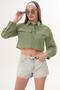 Women's Stripe Patterned Pair Pocketed Short Shirt 260315 - - 3
