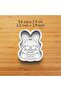 Easter Bunnies Set of 4 2026 Cookie and Candy Dough Mold - 2