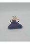 Pink Apple Model Steel Children's Ring with Enamel Embroidery, Yellow Gold Color Plated, Adjustable Size - 8