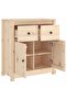 Sideboard 70x35x80 cm Solid Wood Pine - 5