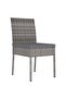 3 Piece Garden Dining Set Poly Rattan Grey - 6