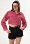 Women's Stripe Patterned Pair Pocketed Short Shirt 260315 - - 4