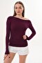 Women's Off Shoulder Ruched Detail Boat Neck Blouse 260279 - - 2