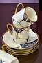 Lavinya 6-Person 90 ml Porcelain Coffee Cup Set Ckr3861 - 5