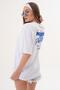 Women's Back Print Detailed Crew Neck Oversized T-Shirt 260337