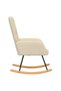 Scaun balansoar, crem, material textil - 4