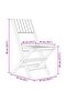 Folding Garden Chairs 4 pcs 47x61x90 cm Solid Wood Teak - 3