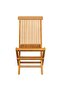 Garden Chairs with Light Blue Cushions 2 pcs Solid Teak Wood - 4