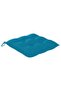 Garden Chairs with Light Blue Cushions 2 pcs Solid Teak Wood - 8