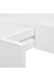 White MDF Floating Wall Display Shelf 1 Drawer Book/DVD Storage - 7