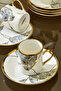 Lavinya 6-Person 90 ml Porcelain Coffee Cup Set Ckr3861 - 3