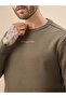 Chest Typography Regular Fit Three Thread Fleece Sweatshirt - 4