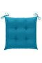 Garden Chairs with Light Blue Cushions 2 pcs Solid Teak Wood - 7