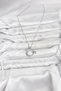 316L Steel Chain Silver Color Moon Star Model Zircon Stone Women's Necklace - 2