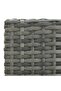 Garden Bar Stools with Cushions 2 pcs Grey Poly Rattan - 7