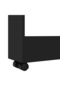 Narrow Storage Trolley 3 Tier Black Engineered Wood - 6