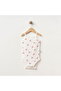 Baby Ki̇raz D Patterned Girls' Bodysuit with Rope Straps 100% Cotton