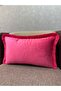 Imported İ Silk a Velvet Uşya Pink Color Pü Tasseled Irlent Kilifi 30X50 - 5