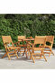 Folding Garden Chairs 4 pcs 55x62x90 cm Solid Wood Teak