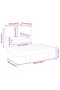 2 Piece Garden Lounge Set with Dark Grey Cushions Acacia Wood - 3