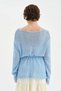 Women's Knitwear Knitted Waist Belt Detail Long Sleeve Design Blouse - 3