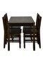 Dining Set 5 Pieces Pine Wood Brown - 4