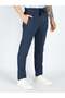 Basic Regular Fit Indigo Melange Track Pant - 2