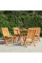 Folding Garden Chairs 4 pcs 47x47x89 cm Solid Wood Teak