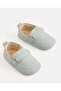 Baby Grey Slip On Pram Shoes - 3