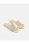 Women Ivory Embossed Slippers - 2