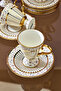 Nazenin 6-Person 90 ml Porcelain Coffee Cup Set Ckr3863 - 3