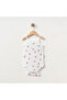 Baby Ki̇raz D Patterned Girls' Bodysuit with Rope Straps 100% Cotton - 2