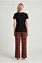 Women's Plaid Pajama Set - 3
