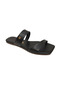 Women's Square Toe Black Thick Banded Stylish Daily Wear Slipper