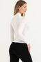 Women's Ecru Viscose Long Sleeve Turtleneck Badi - 3