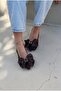 Velune Stiletto Light Brown Satin Bow Detail - 2