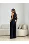 Women's Halter Neck Front Tie-Detail Wide-Leg Chic Jumpsuit - 4