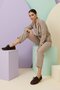 Jami̇ Trok Detyali Genuine Leather Leather Din Babe Ballet Flats and - 2
