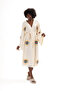 100% Organic Cotton Moon Pattern Printed Muslin Kimono Kaftan, Dressing Gown - 5