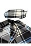 Father-Son Boy Blue Plaid Pattern Winter Shirt Collar Buttoned Sleep Band Pajama Set Cotton Milan Fabric - 3